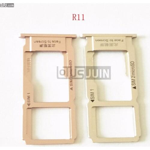 10pcs NEW for OPPO R11 SIM Card Tray Micro SD Card Holder Slot Adapter Replacement Repair Parts