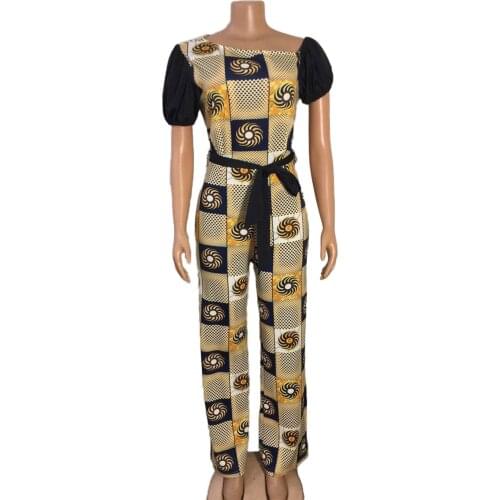 2021 Clothing New Fashion Popite Jumpsuit African Ethnic Print WomenS Pants