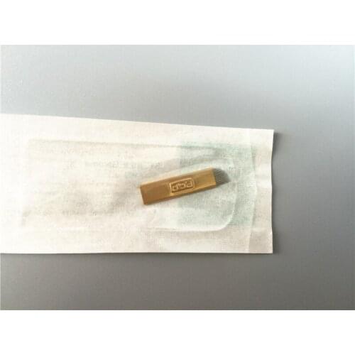 500pcs PCD14pin Microblading Pen Needles Permanent Makeup Blade Tattoo Tool for Cosmetic Eyebrow Lip Eyeliner