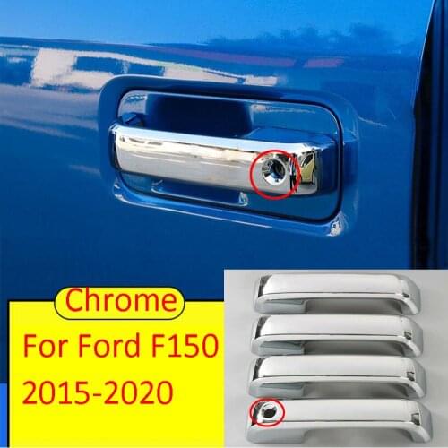 ABS Exterior Side Door Handle Cover Trim Fit For Ford F150 2015-2020