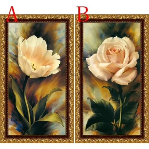5D Rhinestone Mosaic Embroidery Characteristic flower diamond painting DIY Square/Round drill cross stitch Home decoration gift