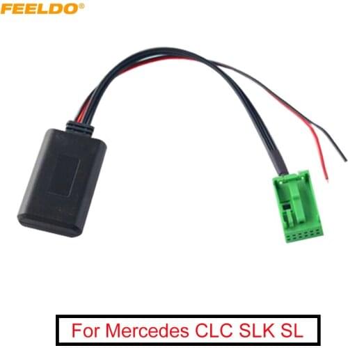 FEELDO 1PC Car Aux-in Wireless Bluetooth Adapter Module Audio Receiver for Mercedes CLC SLK SL 2008 CD/DVD Host AUX Cable