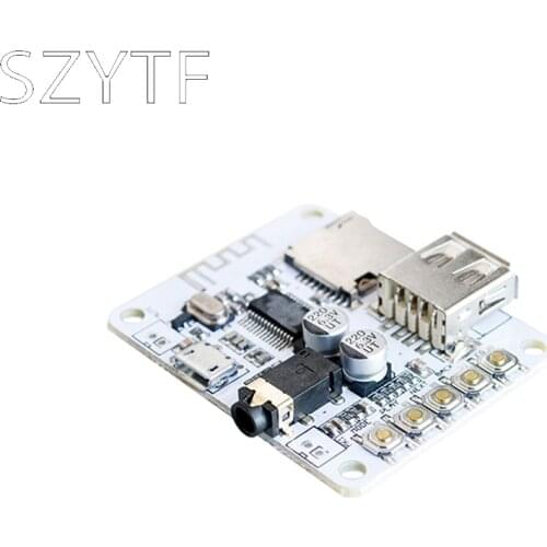 Bluetooth board audio amplifier with USB TF card playing before decoding the audio output level electret microphone