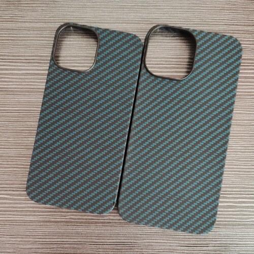 Carbon Fiber Case for iPhone 12 Pro Cases Matte Blue Aramid Fiber Ultra Thin Phone Cover for iPhone 12 Pro Max 12 Case