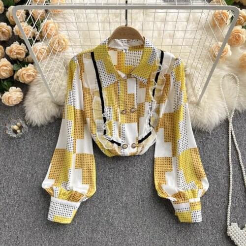 Блузки в клетку Ismtide China At AliExpress