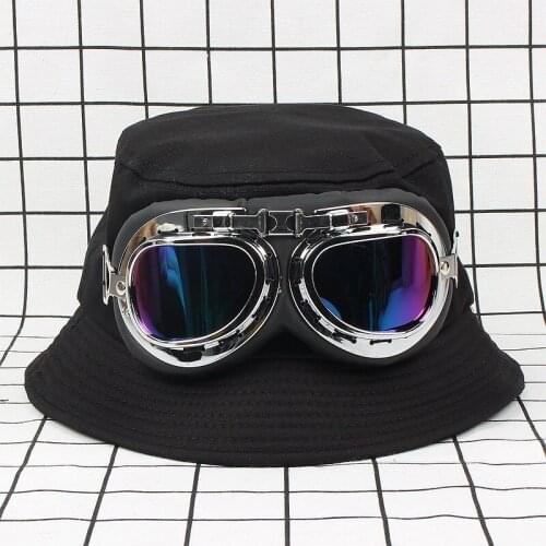 Summer basin hat glasses bucket hat unisex outdoor sports sun visor beach travel hat fashion fisherman hat