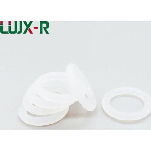 LUJX-R White O Ring 5.7mm Thickness Food Grade O Rings Sealing Outside Dia. 30/35/40/50/60/65/70/75mm O-Ring Seal Gaskets Washer