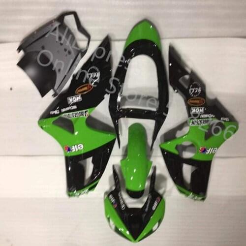 High quality green black Motorcycle Fairing Fit 2003 2004 ZX6R for kawasaki Ninja ZX6R 03-04 Injection Bodywork ABS Fairing