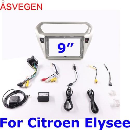 Asvegen Car Radio Fascia Frame For Citroen Elysee Car Dvd Frame Install Panel Dash Mount Installation Dashboard