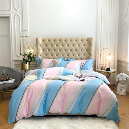 Luxury 100%Cotton Classic Printed Bedding Set high quality Duvet Cover Bed Sheet Pillowcases Queen King Size 4Pcs promote sales