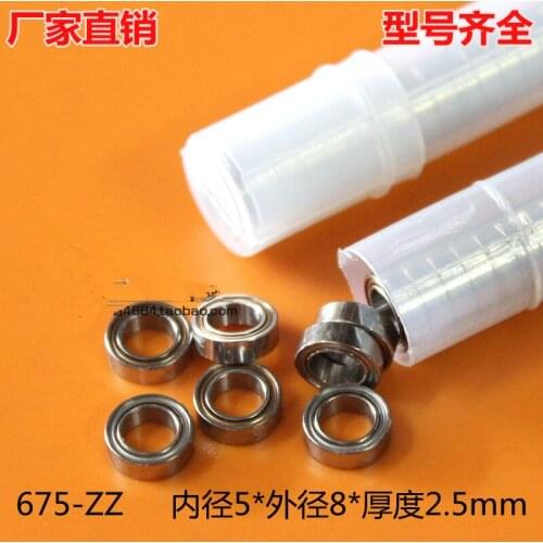 10pcs 675zz Ball Bearing Metal Sealed Double Shielded Deep Groove 5x8x2.5mm