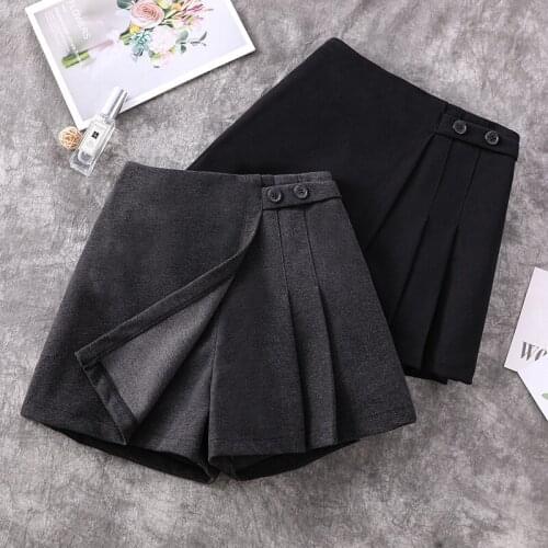 Plus big size clothing for femme woman High waist 2020 Womens shorts clothes pants cloth black shorts female A6170