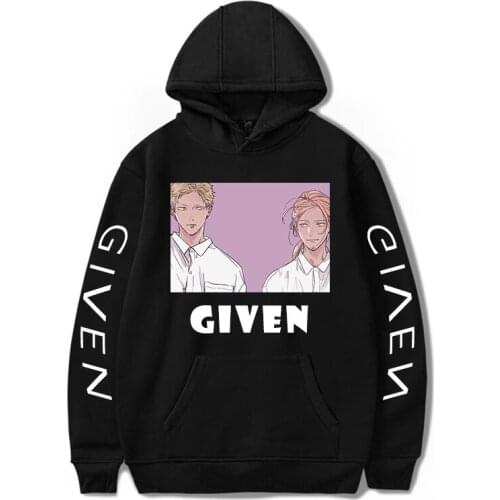 Given Manga Music Mafuyu Hoodie Pullover Streetwear Women Unisex Fashion Men Harajuku Plus Size Tracksuit Clothe Cartoon leisure