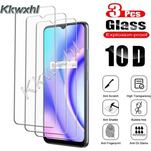 3PCS Tempered Glass For Realme Narzo 30 Pro 5G 30A V11 V13 V15 5G X7 Max 7 7i Global C12 C15 Protective Screen Protector Film