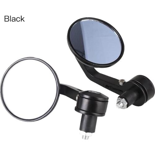1 pair 7/8" 22mm Round Bar End Rear Mirrors Moto Motorcycle Motorbike Scooters Rearview Mirror Side View Mirrors Scooter Items