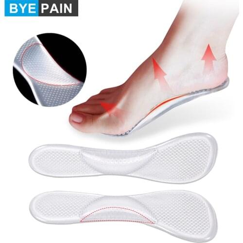 1Pair Silicone Foot Massage Care 3/4 High Heels Insoles, Durable Comfortable Heel Inserts for Plantar Fasciitis,Heel Pain Spurs