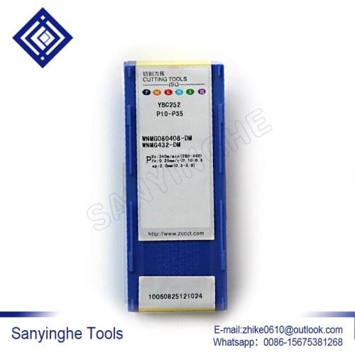 Free shipping high quality sanyinghe 10pcs/lots WNMG080404-DM / WNMG080408-DM YBC252 cnc carbide turning inserts