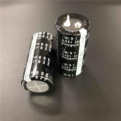 2PCS/10PCS 220uf 500v Nichicon LQ 25x50mm 500V220uF Snap-in PSU Capacitor