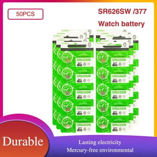 50PCS Maxell 1.55V AG4 377A 377 LR66 LR626 SR626SW SR66 AG4 AG 4 Button Batteries For Watch Toys Remote Cell Coin Battery