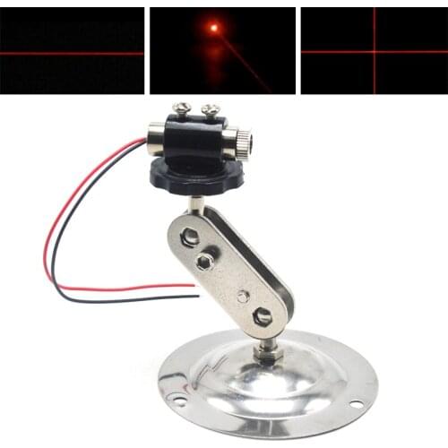 650nm 5mW Red Dot/Line/Cross Focusable Laser Diode Module Locator with 12mm Holder HeatSink