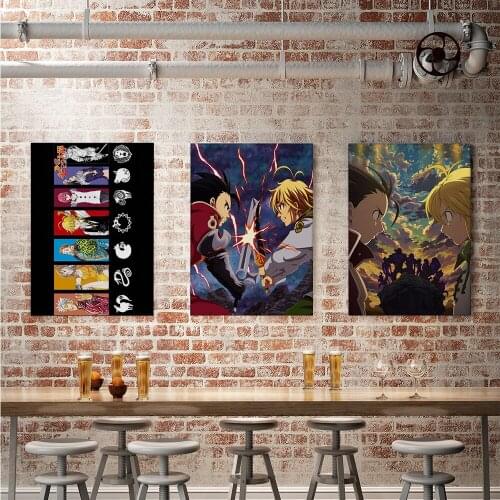 Anime Art Japan The Seven Deadly Sins Canvas HD Prints Paintings Home Decorative Poster Wall Art Modular Pictures