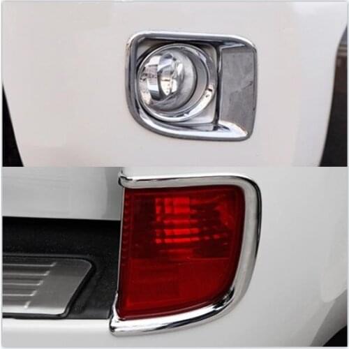 Car head and tail fog light cover,auto front and rear fog light bezel Decoration 2012-2015 for Toyota Land Cruiser FJ 200