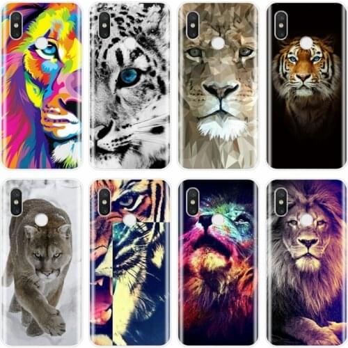 Tiger lion animal howl Phone Soft Silicone TPU Phone Case For xiaomi 4 4S 5 5C 5S 5S PLUS 6 6X 8 Pro 8lite 8 9 SE MAX 2 3 3Pro