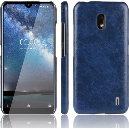 For Nokia 2.2 Case Nokia2.2 Retro Litchi pattern Skin PU Leather PC Hard Protective Back Cover For Nokia 2.2 22 2 2 Phone Case
