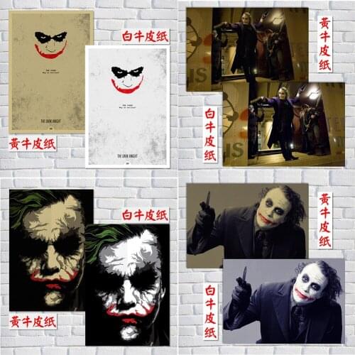 Joker 2 Kraft Paper art Poster Bar Cafe Stampa di Pittura Decorativa brand home art