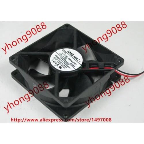 NMB-MAT 3110KL-04W-B70 S00 DC 12V 0.38A 2-Wire 80x80x25mm Server Cooling Fan