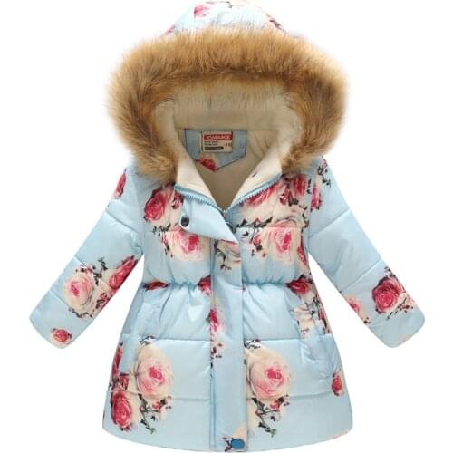 2019 Autumn Winter Girls Jackets and Coat Cotton-Padded Girls Clothes Children Jackets For Girls Costume For Kids Outerwear Coat