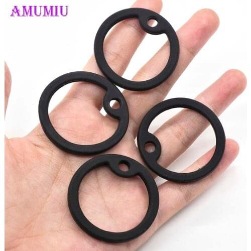 AMUMIU (10Piece) Rubber dog tag silencer for 5cm*2.7cm , Jewellery findings & Components A001