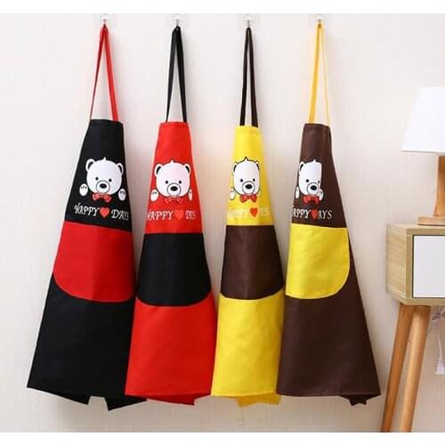 Hand hanging apron with neck hanging hand waterproof and oil resistant apron sleeveless bib home cleaning tool