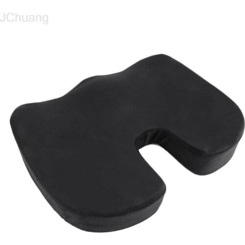 Gray Car U-Shape Seat Cushion Travel Breathable Seat Cushion Coccyx Orthopedic Memory Foam U Seat Massage Chair Cushion Pad