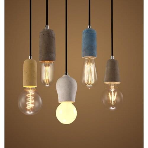 Modern cement pendant light corridor exhibition hall hotel balcony study cement Concrete droplight