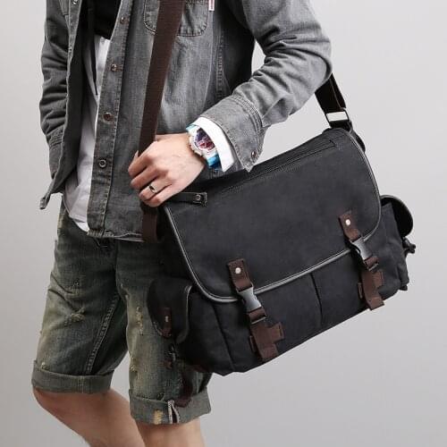 Man Shoulder Crossbody Bag Bolsa Simple Satchels Famous Brand Business Men Bag Luxury Oxford Handbag Black Laptop Bag