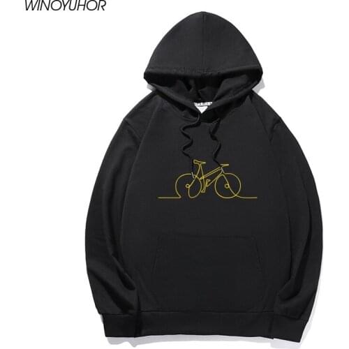 Funny Bike Lines Printed Hoodies Men 2020 New Autumn Long Sleeve Sweatshirts Women Cycling Streetwear Hip Hop Clothing