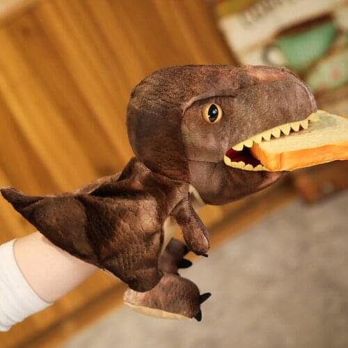 30cm Fun and Interactive Toy Cartoon Animals Dinosaur Plush Toys Stuffed Plush Hand Puppet Xmas Kid Children Gift