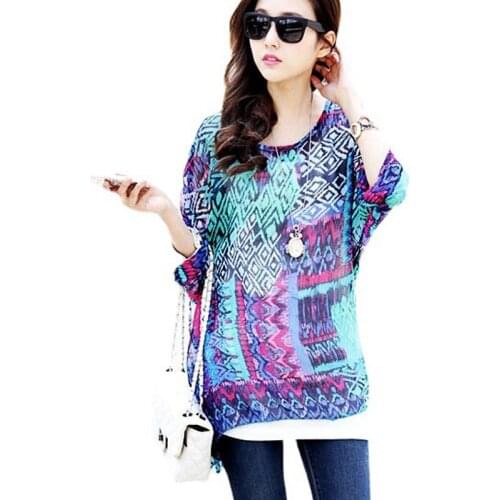 Vestidos Women Dress New Arrival 2018 Batwing Short Sleeve Summer Dress Plus Size Women Clothing 4XL 5XL 6XL Chiffon Dresses