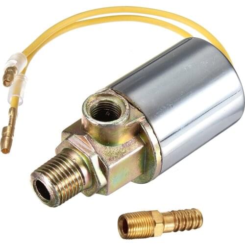 1/4inch 12V 24V 10A Metal Car Train Truck Air Horn Electric Solenoid Valve Heavy Chrome