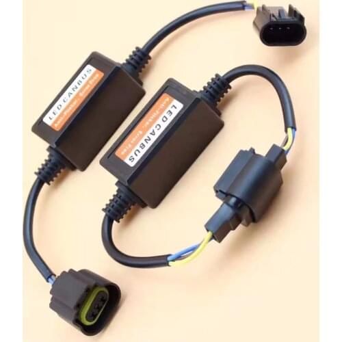 1 Pair H4 H7 9005 9006 H11 9007 LED Load Resistor Adapter Fix Hyper Flashing Blinking Canbus Error Warning Canceller Decoder