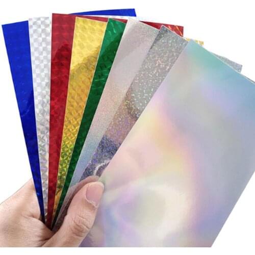 10Pcs 3D Stereoscopic Rainbow Laser Sticker DIY Fishing Lure Sequin Bionic Fake Bait Fish Scale Reflective Sticker Fishing Tools