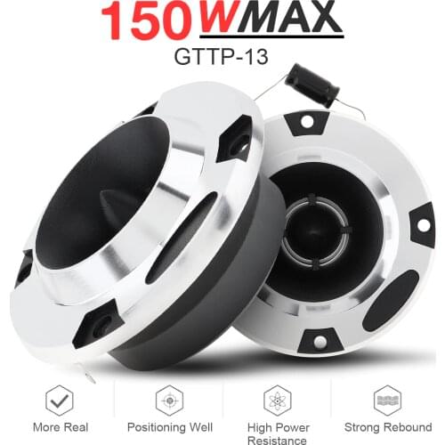 2pcs 4 Inch 150W 6OHM T-13 Aluminum Bullet Tweeter with Capacitor for Vehicle Auto Cars Stereo Modified New