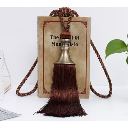 2PCS Tassel Curtain Tieback European Vintage Style Curtain Decorative Accessories, Rope Buckle Straps with Hanging Ball