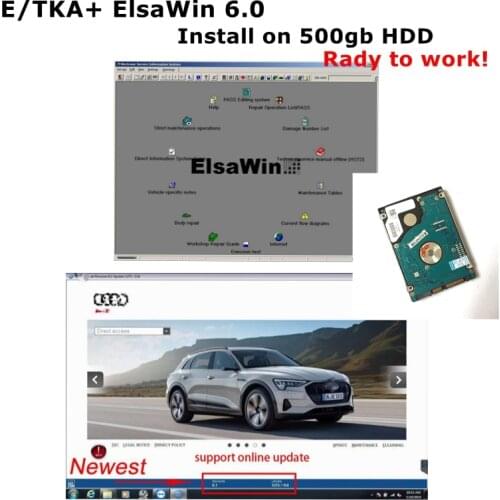2021E T/ K 8 .2 Support Online Update Cars V/A/ G Group Vehicles Electronic Parts Catalogue ElsaWin 6.0 Install on 500gb HDD
