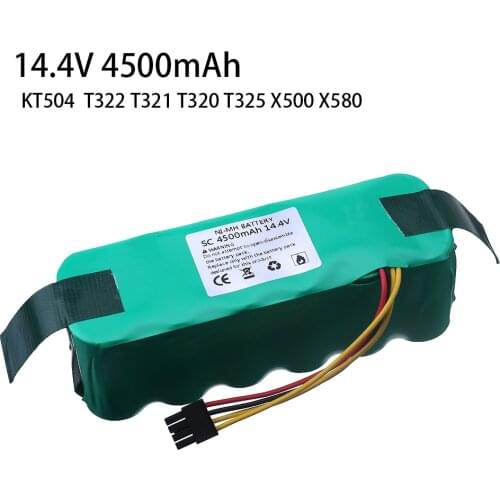14.4V 4500mAh Sweeping Robot NiMH Battery for Kitfort KT504 Haier T322 T321 T320 T325/Panda X500 X580/Ecovacs Mirror CR120