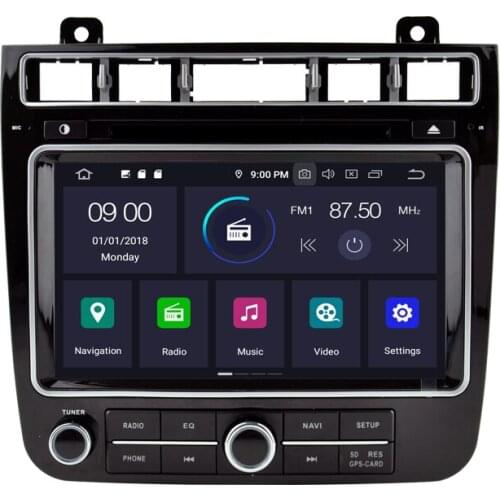 8" Android 10.0 OS Car DVD Multimedia GPS Radio System Player for Volkswagen Touareg 2016-2017 with Full Video Output Support