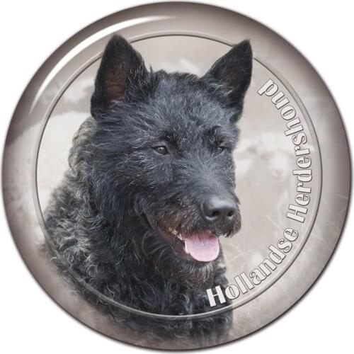 B0894# 13CM/17CM Self-Adhesive Decal Hollandse Herdershond Dog V2 Car Sticker Decors on Bumper Rear Window Laptop