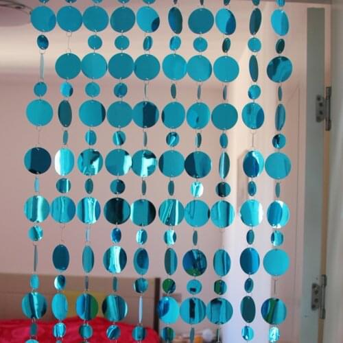 DIY childrens room cartoon decorative pendants blue plastic sequin curtains living room partitions ornaments