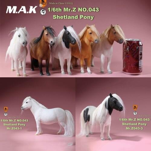 For Collection 1/6 Scale Figure Scene Accessory MR. Z Animal Model MRZ043 Shetland Pony Horse Model for 12 inches Action Figure